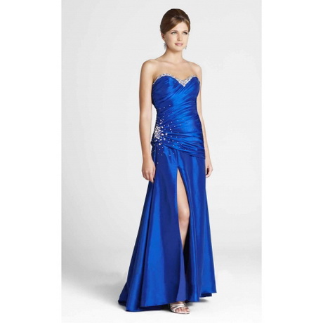 Lange jurk blauw