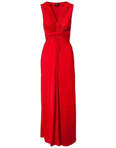 Lange jurk rood