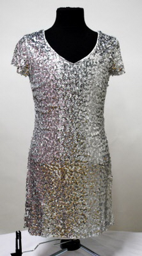 Pailletten jurk zilver