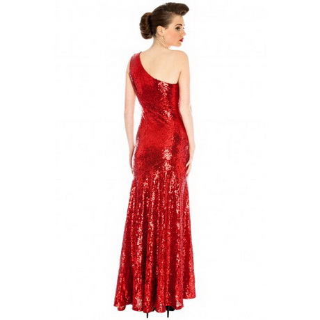 Rode pailletten jurk