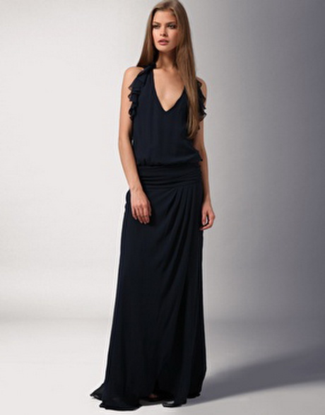 Zwarte maxi dress