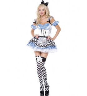 Alice in wonderland kostuum dames