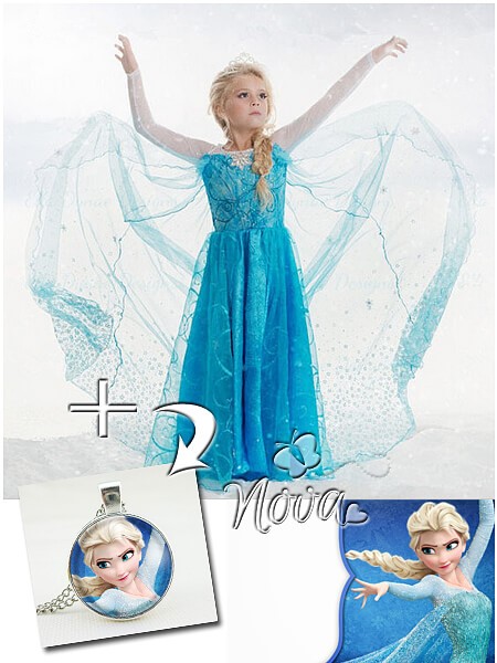 Elsa prinsessenjurk