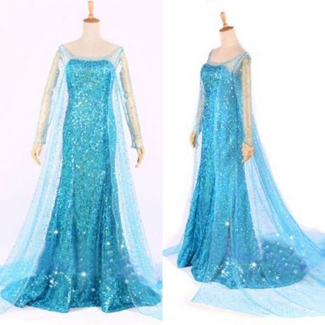 Jurk elsa frozen volwassenen