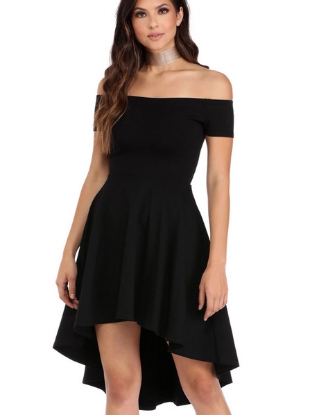 Lang zwart jurk