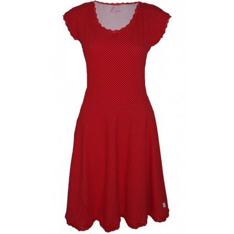 Rode jurk met stippen