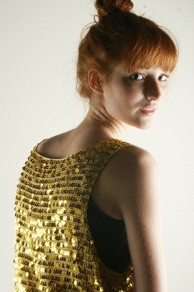 Gouden glitter top