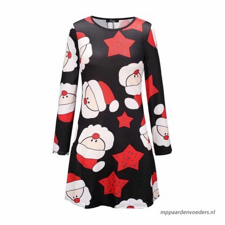 Jurk kerst print