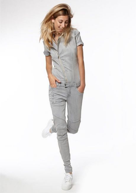 Denim jumpsuit dames