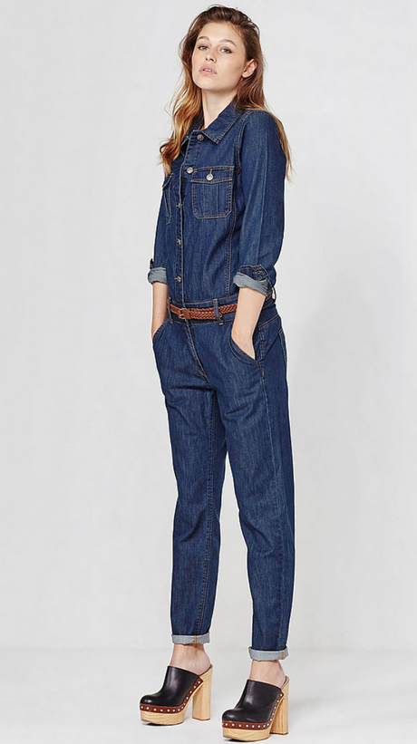 Denim jumpsuit dames