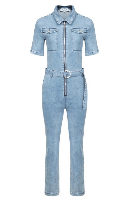 Spijker jumpsuit kort