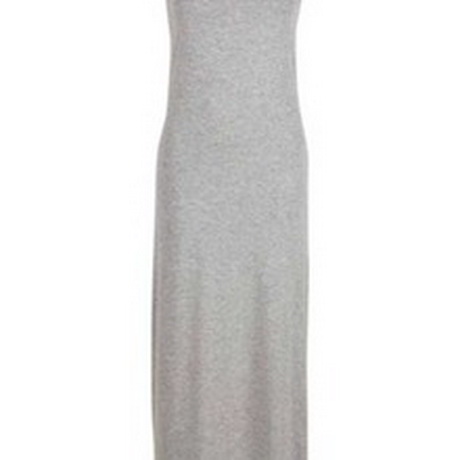 Lange grijze jurk