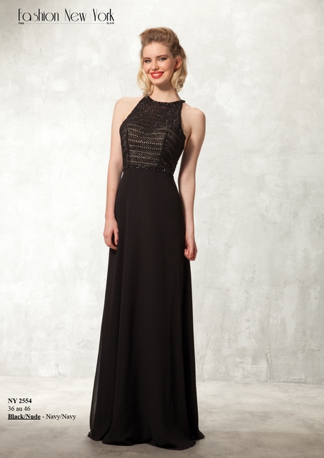 Gala jurk zwart lang