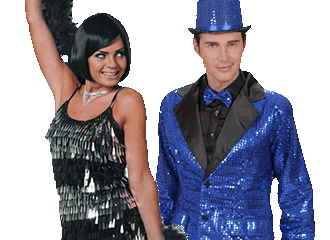 Kleding glitter en glamour party