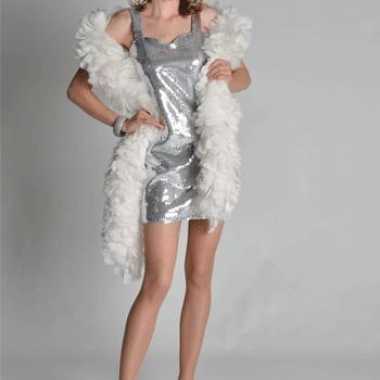 Kleding zilver glitter