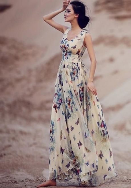 Chiffon maxi dress