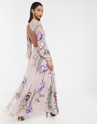 Maxi dress met bloemen