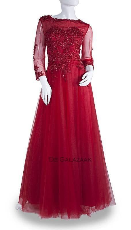 Rode feest jurk