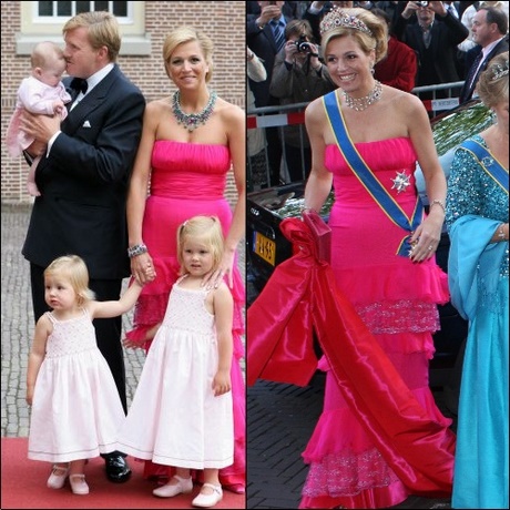 Maxima roze jurk