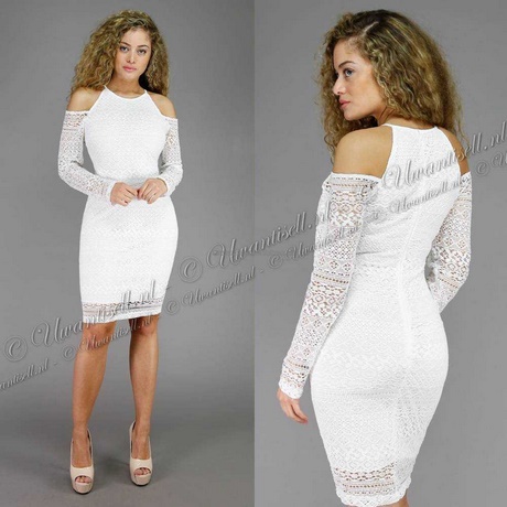 Midi jurk wit