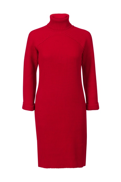 Rode trui jurk
