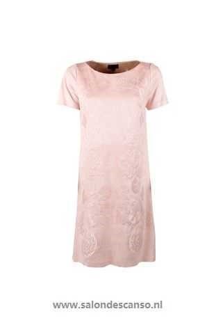 Suede roze jurk