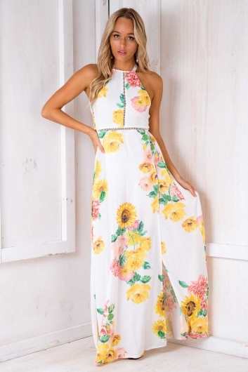 Flower maxi dress