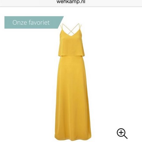 Mango gele jurk
