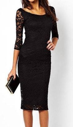 Zwarte nette jurk