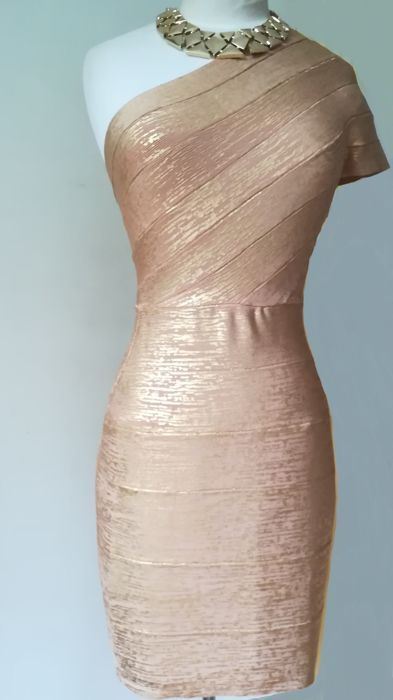 Gouden bandage jurk