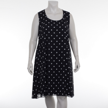 Polkadot jurk blauw