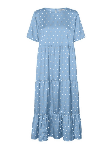 Polkadot jurk blauw