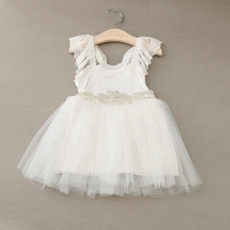 Witte jurk met tule