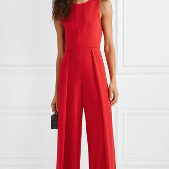 Zwarte jumpsuit bruiloft