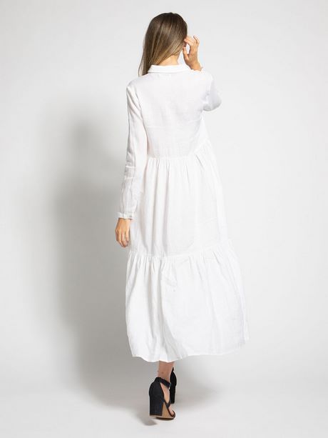 Linnen jurk wit