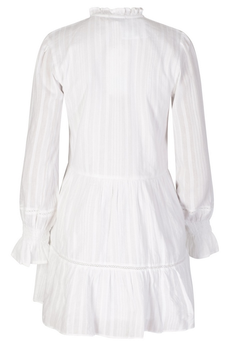 Witte ruffle jurk