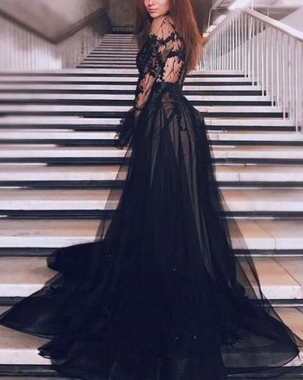Zwarte elegante jurk