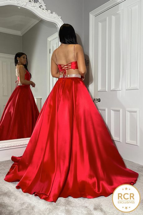 Rode formele jurk