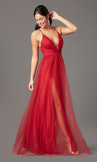 Rode formele jurk