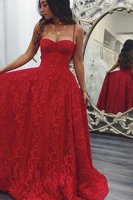 Rode grad jurken