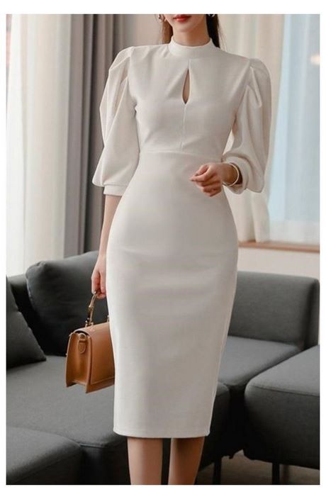 Witte stijlvolle jurken