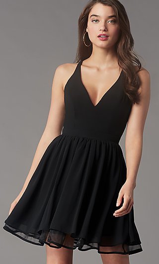 Zwarte korte jurken