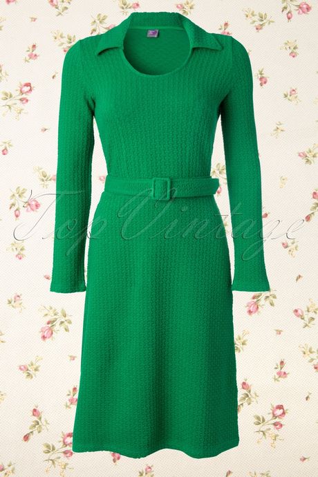 Groene winter jurk