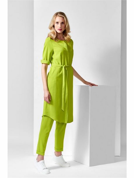 Lime groene jurk