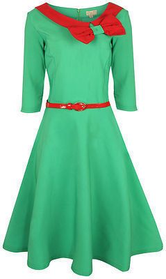 Vintage groene jurk