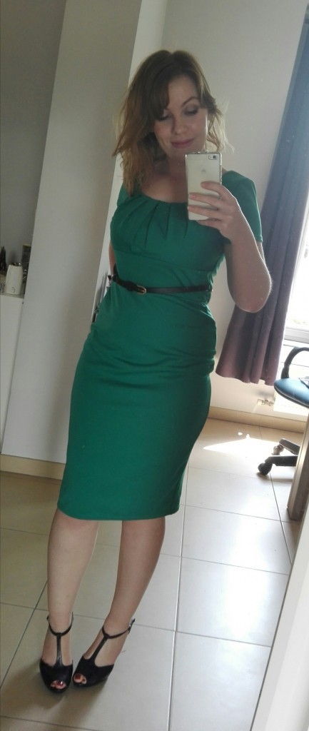 Vintage groene jurk