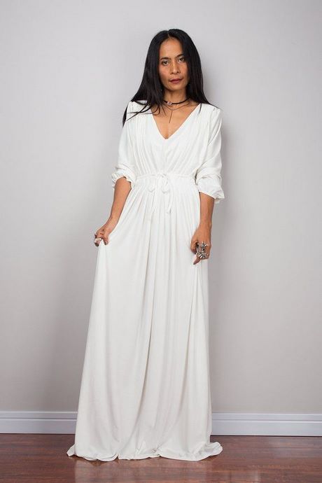 Witte maxi dress