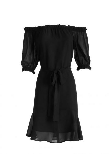 Zwarte lange jurk only