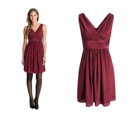 Cocktailjurk bordeaux rood