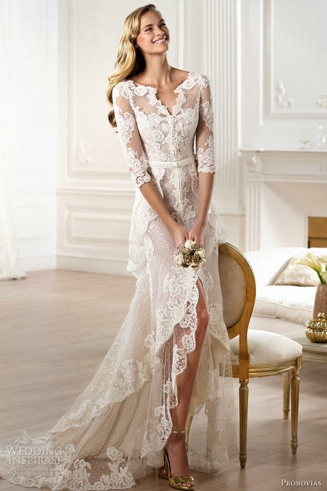 Pronovias korte trouwjurk